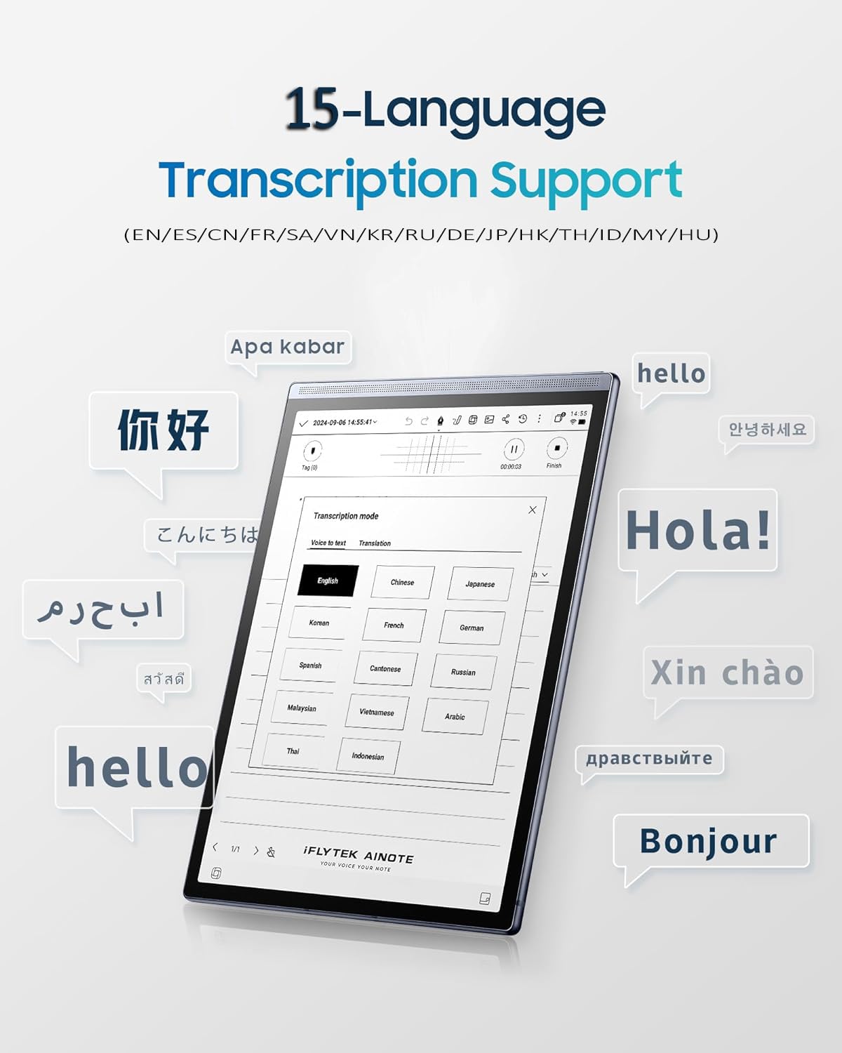 Amazon.com : iflytek AINOTE Air 2,8.2-inch E Ink Tablet for